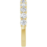 14K Yellow Gold 1 CTW Lab-Grown Diamond Anniversary Band