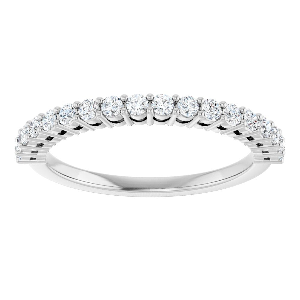 14K White Gold 1/3 CTW Natural Diamond Anniversary Band