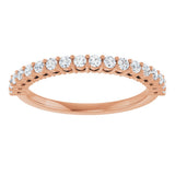 14K Rose Gold 1/3 CTW Lab-Grown Diamond Anniversary Band