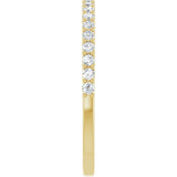 14K Yellow 1/4 CTW Natural Diamond Anniversary Band