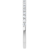 14K White 1/3 CTW Natual Diamond Anniversary Band