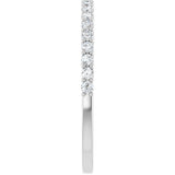 14K White Gold 1/3 CTW Lab-Grown Diamond Anniversary Band