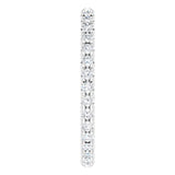 14K White 1/2 CTW French Set Natural Diamond Eternity Band