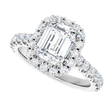 14K White Gold 2 1/2 CTW Lab-Grown Diamond Engagement Ring