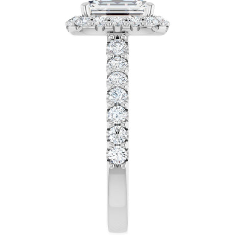 14K White Gold 2 1/2 CTW Lab-Grown Diamond Engagement Ring