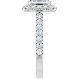14K White Gold 2 1/2 CTW Lab-Grown Diamond Engagement Ring