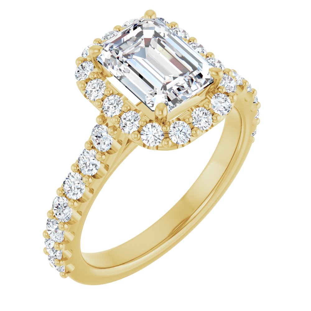 14K Yellow Gold 2 1/2 CTW Lab-Grown Diamond Engagement Ring