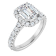 14K White Gold 2 1/2 CTW Lab-Grown Diamond Engagement Ring