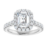 14K White Gold 2 1/2 CTW Lab-Grown Diamond Engagement Ring
