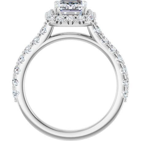 14K White Gold 2 1/2 CTW Lab-Grown Diamond Engagement Ring