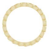 14K Yellow 2 mm Woven-Design Band