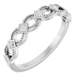 14K White Gold 1/6 CTW Natural Diamond Stackable Ring