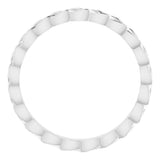 Platinum 2 mm Woven-Design Band