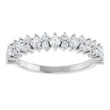 14K White 3/4 CTW Natural Diamond Anniversary Band