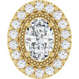 14K Yellow 5/8 CTW Lab-Grown Diamond Pendant