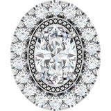 14K White Gold 5/8 CTW Lab-Grown Diamond Pendant