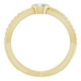 14K Yellow Gold 3/8 CTW Natural Diamond Ring
