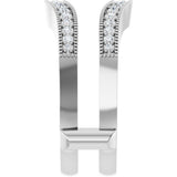 14K White Gold 1/3 CTW Natural Diamond Ring Guard