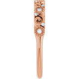 14K Rose .08 CTW Natural Diamond Anniversary Band