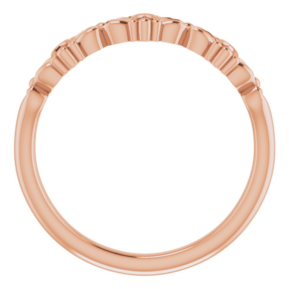 14K Rose Vintage-Inspired Stackable Ring