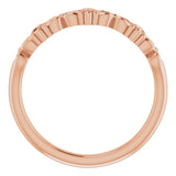 14K Rose Vintage-Inspired Stackable Ring