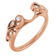 14K Rose 1/8 CTW Natural Diamond Wrap-Style Ring Enhancer