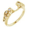 14K Yellow 1/8 CTW Natural Diamond Wrap-Style Ring Enhancer