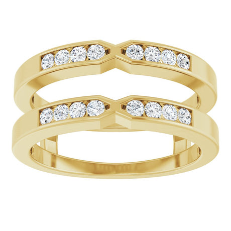 14K Yellow 1/4 CTW Natural Diamond Ring Guard