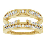 14K Yellow 1/2 CTW Natural Diamond Ring Guard