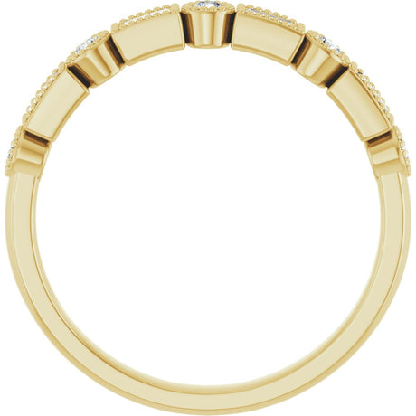14K Yellow Gold 1/4 CTW Natural Diamond Anniversary Band