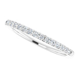 14K White 1/5 CTW Natural Diamond Anniversary Band