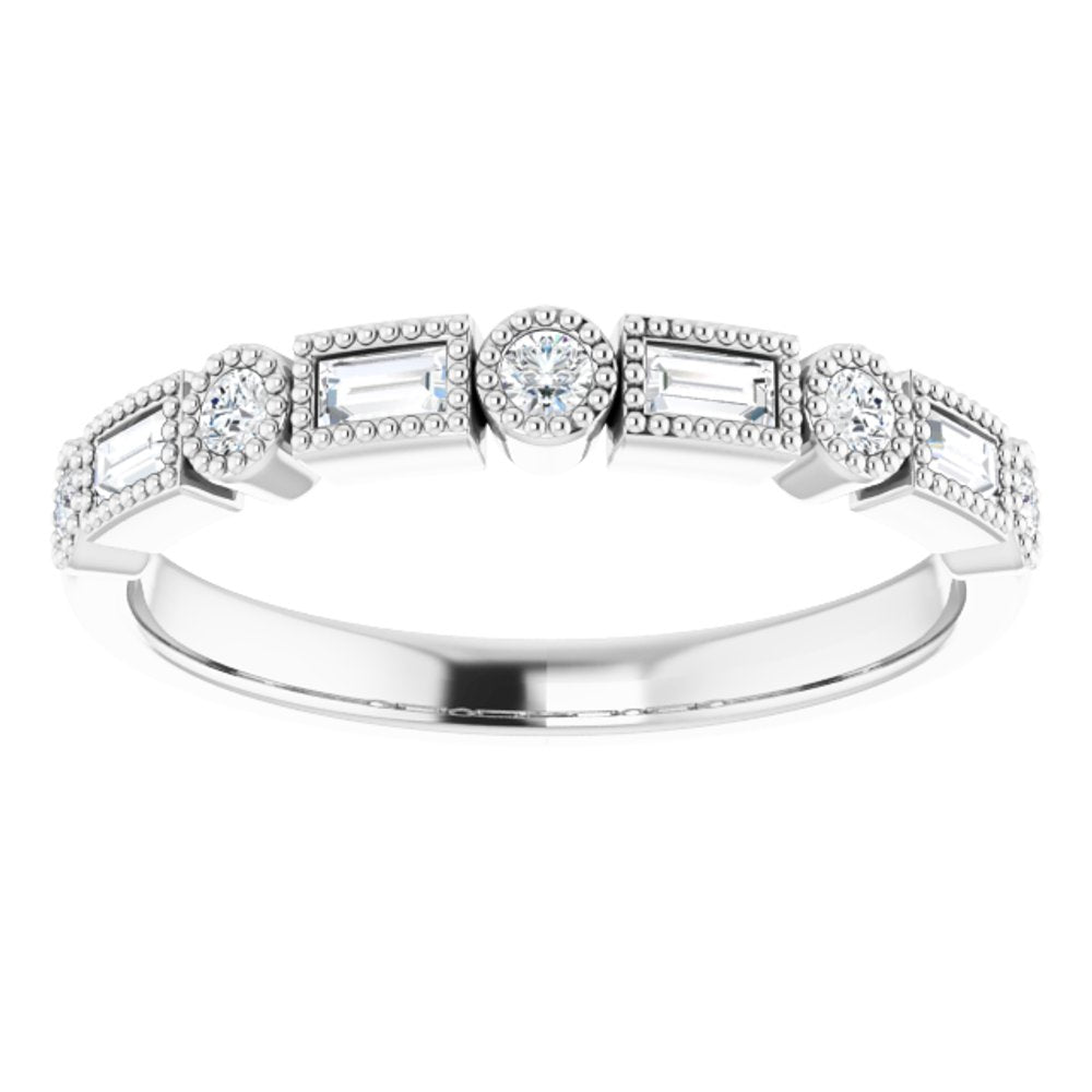 14K White 1/4 CTW Natural Diamond Anniversary Band