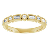 14K Yellow Gold 1/4 CTW Natural Diamond Anniversary Band