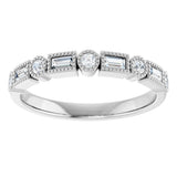 14K White Gold 1/4 CTW Natural Diamond Anniversary Band