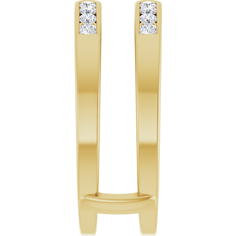 14K Yellow 1/4 CTW Natural Diamond Ring Guard