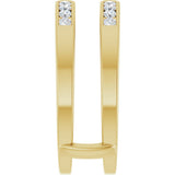 14K Yellow 1/4 CTW Natural Diamond Ring Guard
