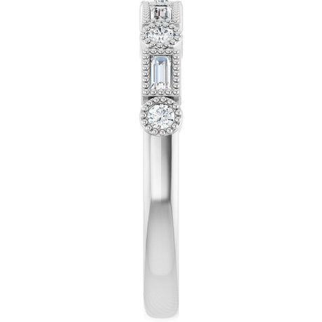 14K White Gold 1/4 CTW Natural Diamond Anniversary Band