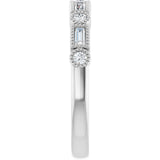 14K White Gold 1/4 CTW Natural Diamond Anniversary Band