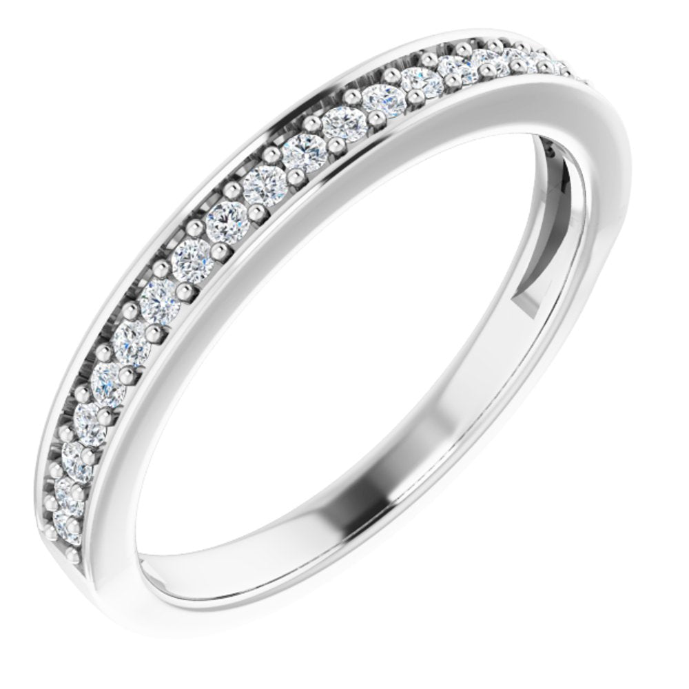 14K White 1/5 CTW Natural Diamond Anniversary Band