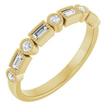 14K Yellow Gold 1/4 CTW Natural Diamond Anniversary Band
