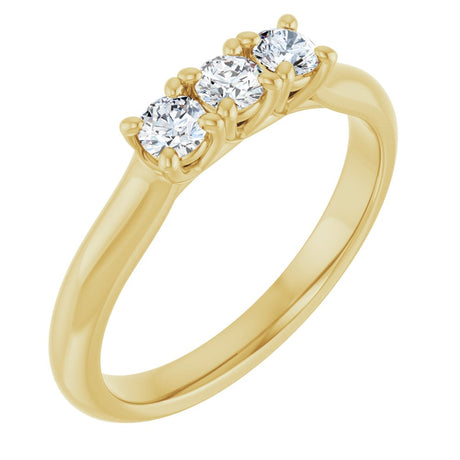 14K Yellow 1/3 CTW Natural Diamond Anniversary Band