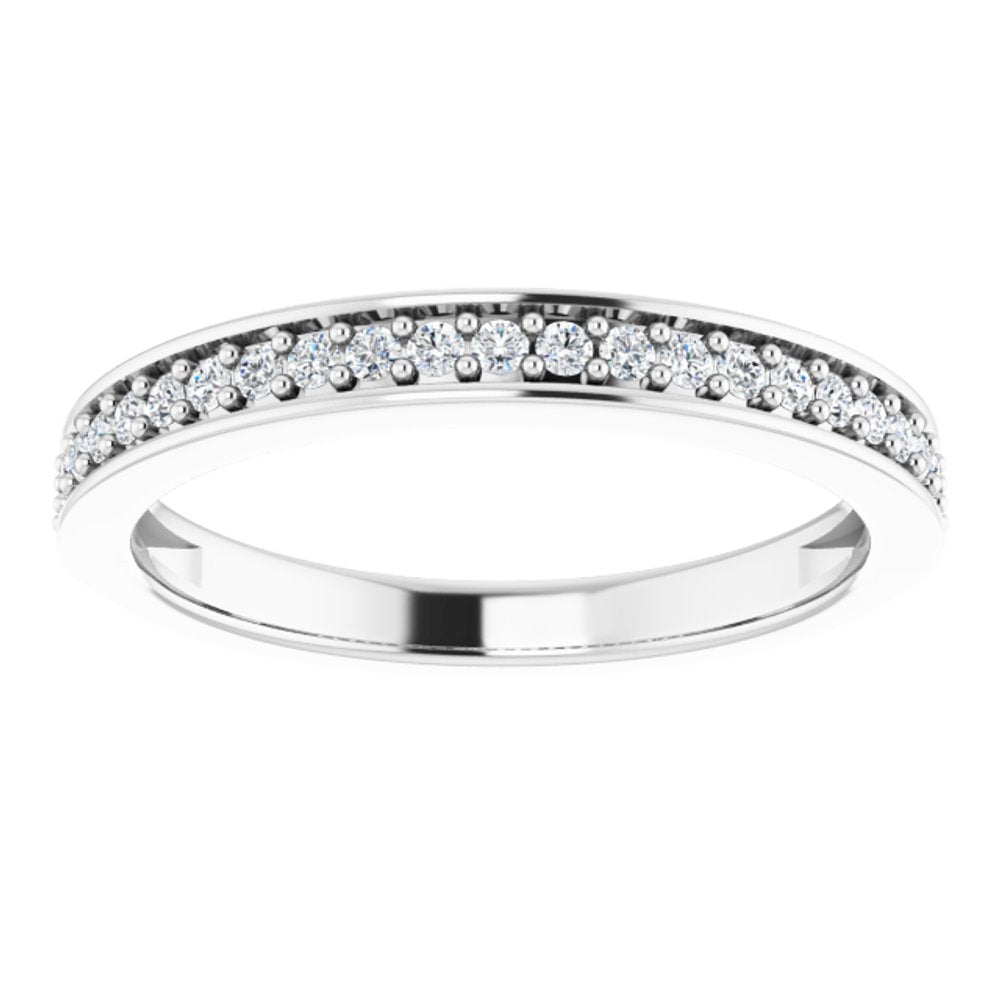 14K White 1/5 CTW Natural Diamond Anniversary Band