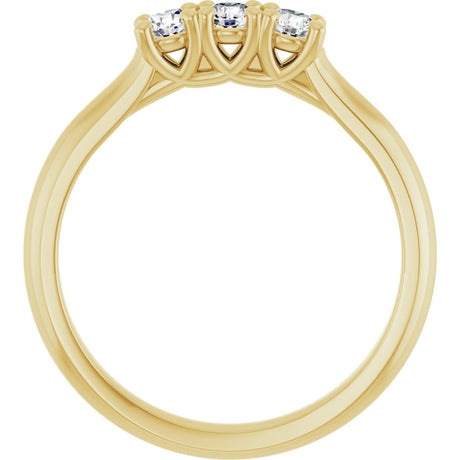 14K Yellow 1/3 CTW Natural Diamond Anniversary Band