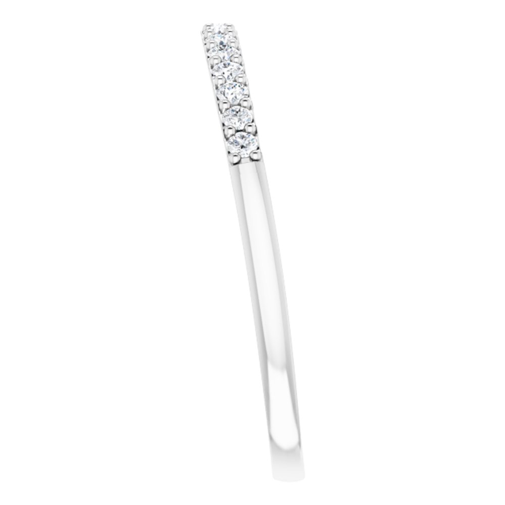 14K White 1/5 CTW Natural Diamond Anniversary Band