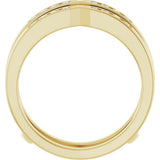 14K Yellow 1/4 CTW Natural Diamond Ring Guard