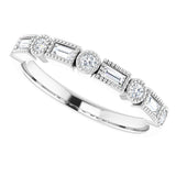 14K White 1/4 CTW Natural Diamond Anniversary Band