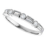 14K White Gold 1/4 CTW Natural Diamond Anniversary Band