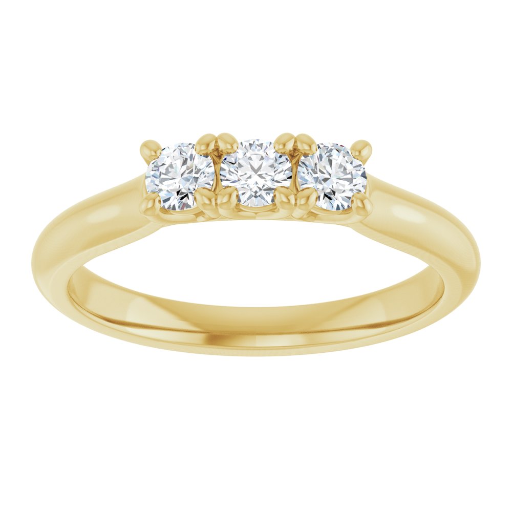 14K Yellow 1/3 CTW Natural Diamond Anniversary Band