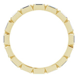 14K Yellow Gold 3/8 CTW Natural Diamond Eternity Band Size 5