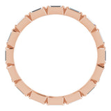 14K Rose Gold 1/2 CTW Natural Diamond Eternity Band Size 7.5